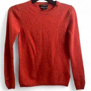 TAHARI 100% Cashmere Pure Luxe long Sleeve Top